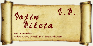 Vojin Mileta vizit kartica
